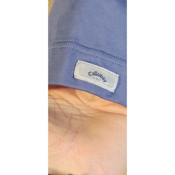 Callaway Shirt Mens LRG Golf X Series Blue Short Sleeve Polo Activewear - Picture 5 of 14